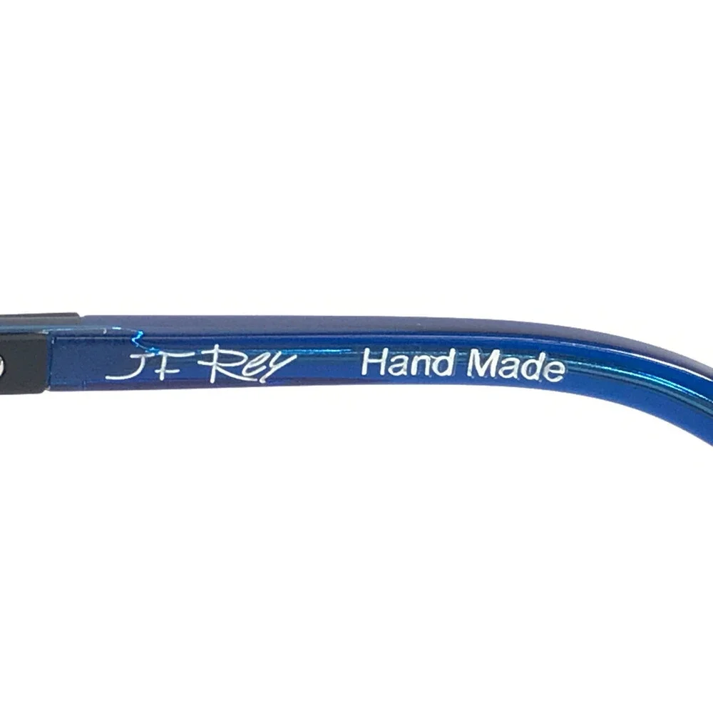 J.F. Rey Eyeglasses Frames JF1445 2500 Blue Black Matte Satin Square 52-16-148